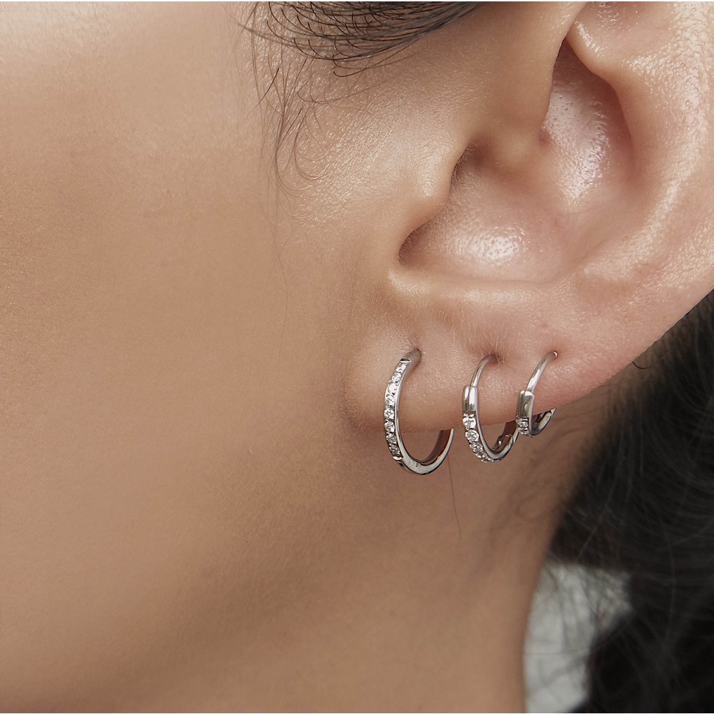 (HARGA 1 BIJI) ANTING PIERCING TINDIKAN HELIX CARTILAGE TRAGUS - STAINLESS STEEL