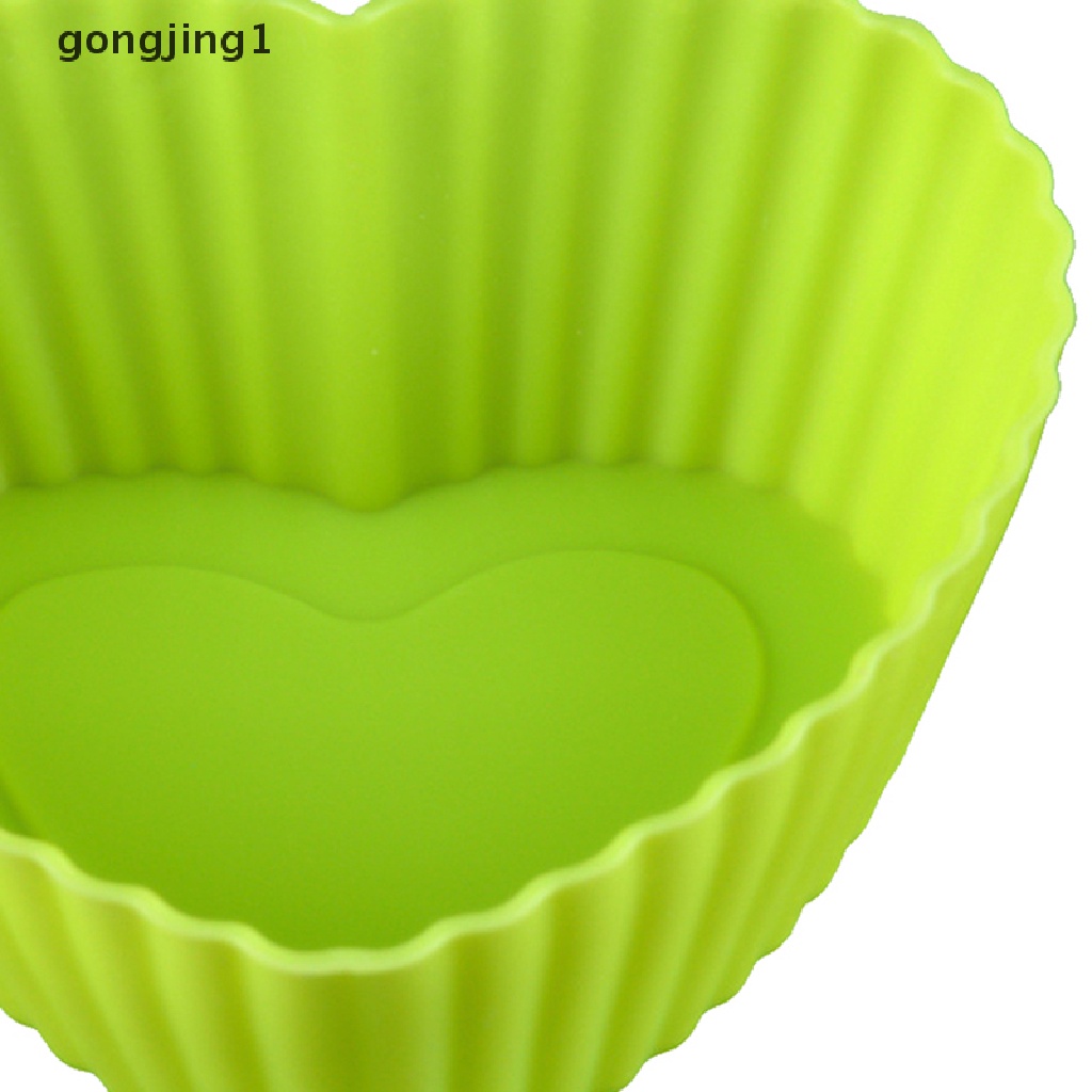 Ggg 1Pcs Cetakan Cupcake Multi Warna Baking Silicone Cup Cupcake Mold Tahan Panas Cetakan Dekorasi Kue Alat Baking Dish ID