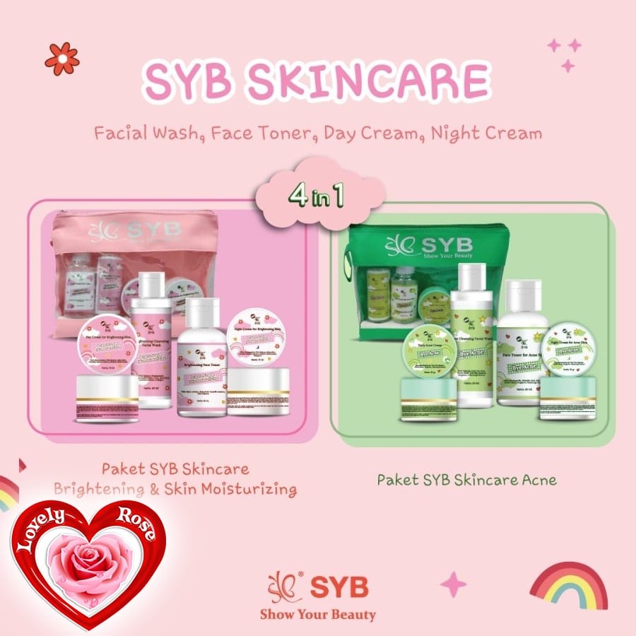 SYB PAKET SKINCARE 4 in 1 BRIGHTENING &amp; ACNE