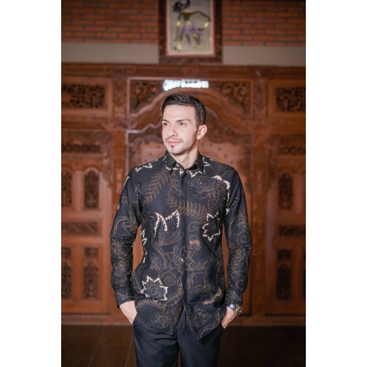 KEMEJA BATIK MODERN SLIMFIT PANJANG BAHUN KATUN HALUS FULL FURING HALUS