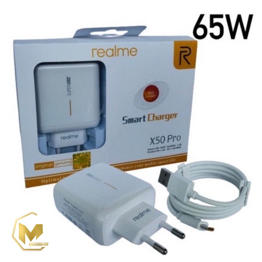 Charger Cashan tc Original  realme 65wat micro usb Fast Charging super vooc MA3790