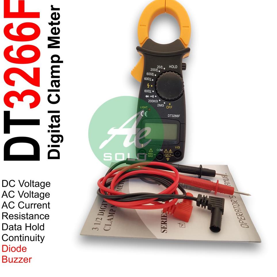 Wow Murah Meriah.. Digital Clamp Meter Tang Ampere Multitester DT3266L DT3266F