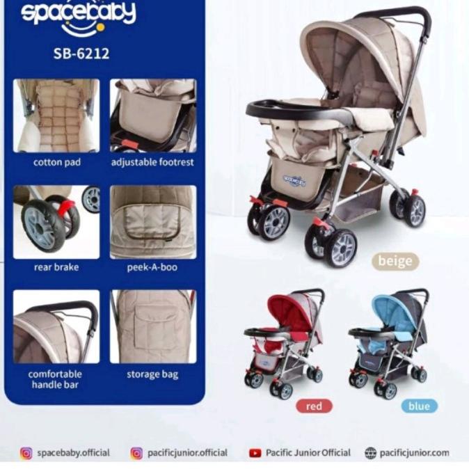 Baby Stroller Space Baby 6212 Kereta Bayi