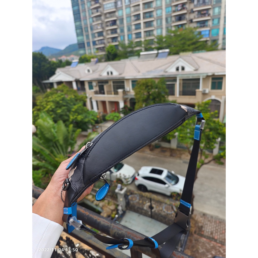 （Shopee Live）123-9 cc123  123  coach men's pockets Inclined shoulder bag Chest package  yaobao