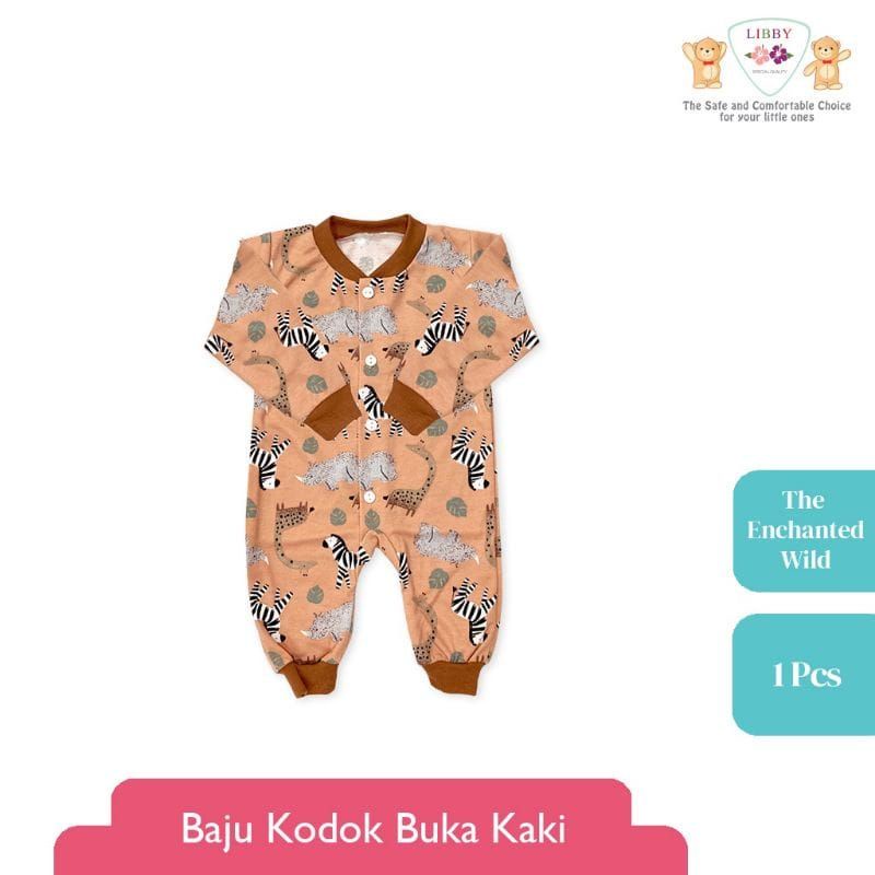 Libby Baju Kodok Panjang Buka Kaki / Baju Bayi Baru Lahir