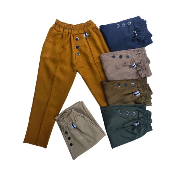 Milano PANTS buton anak perempuan usia 4_14 tahun/baggy pants anak/celana panjang anak fashion anak 