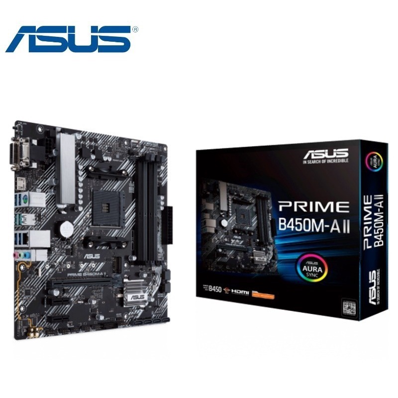 ASUS PRIME B450M-A II Motherboard AMD Socket AM4