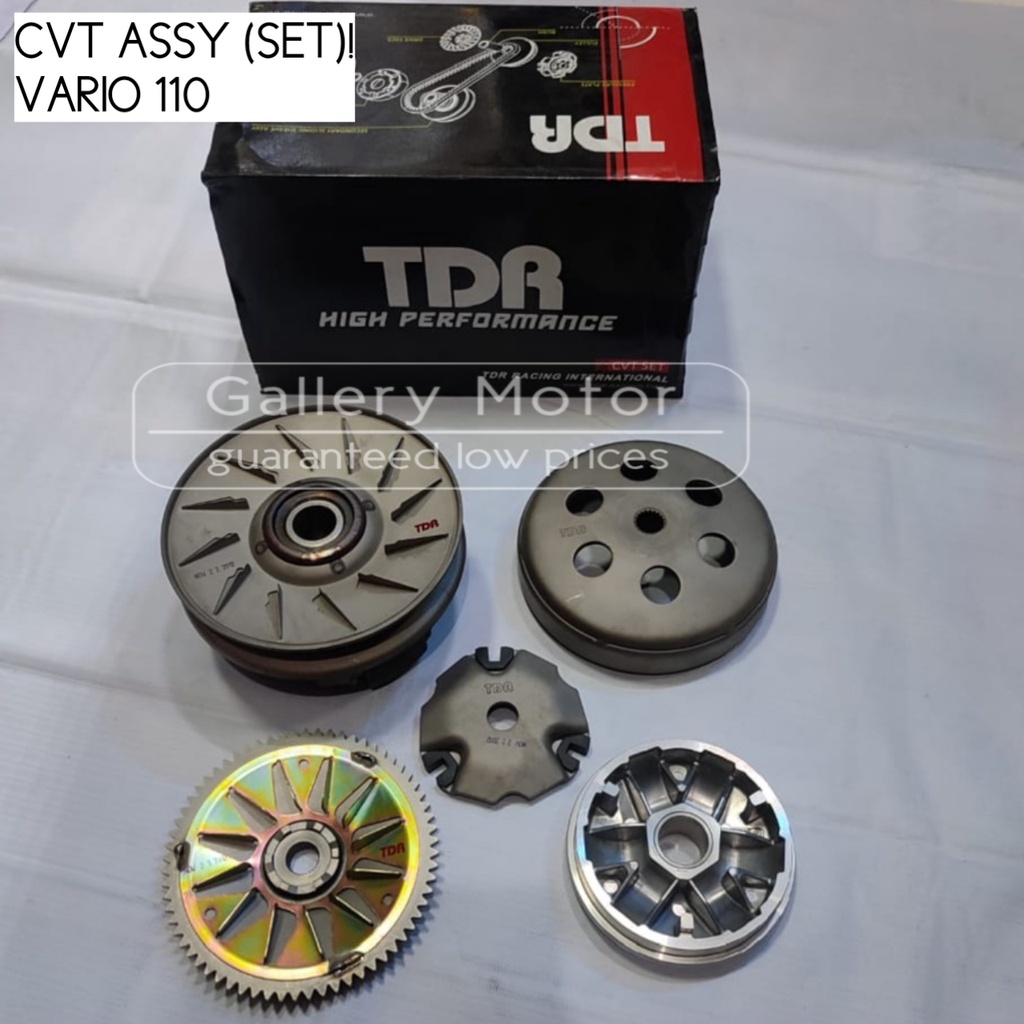 CVT Assy Vario 110 TDR Pulley Lengkap Vario 110 Karbu
