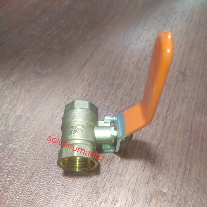 Ball Valve Kuningan Brass 1/2&quot; 1/2 inch Stop kran Kuningan 0.5 in 0.5&quot; flo inch