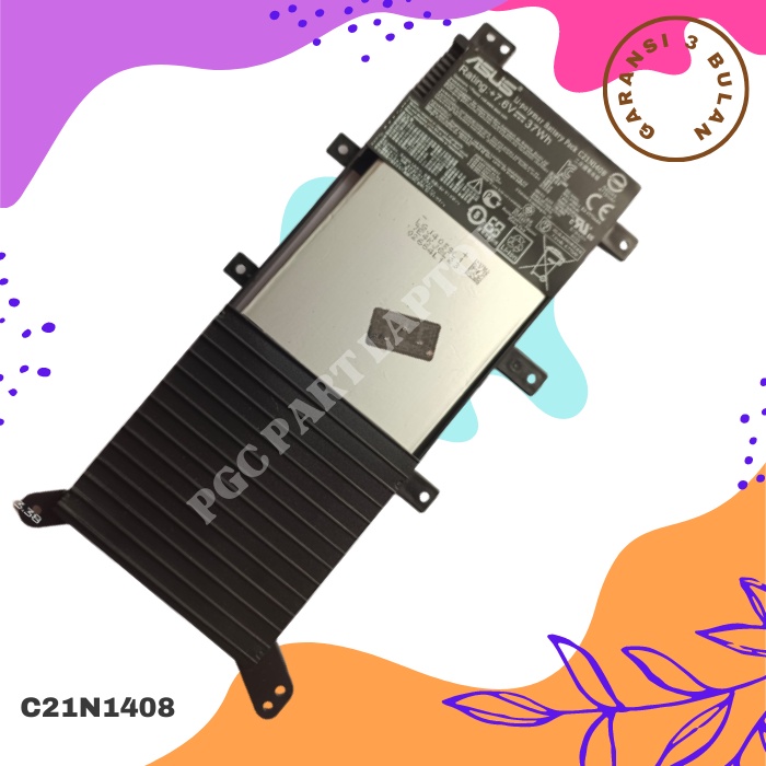 Baterai Laptop Asus X555 A555 X555LA X555DA X555LD X555LF-C21N1408