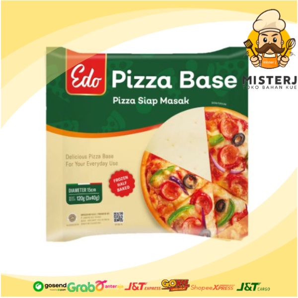 

Pizza Edo Base D15 | TANPA ES BATU | 120 Gram | Adonan Roti Pizza Dough 120GR