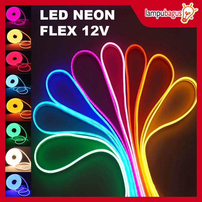 Lampu Led Neon Flex 12V / Neon Flex Lampu LED Selang DC 12V 5 Meter