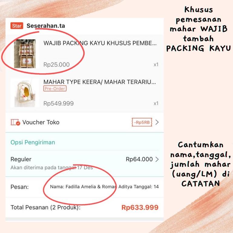 

↘ WAJIB PACKING KAYU KHUSUS PEMBELIAN MAHAR ㅎ