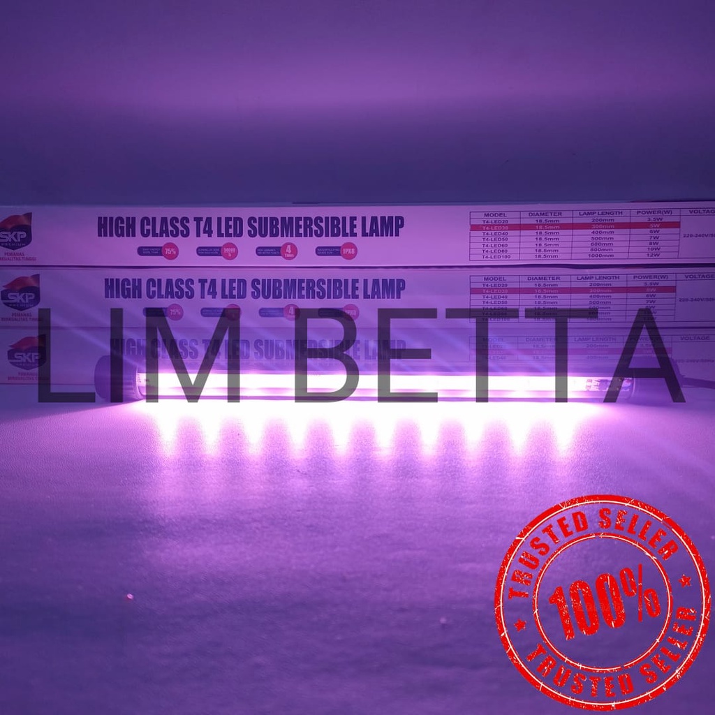 LAMPU CELUP SKP T4-20 / LAMPU CELUP LED AQUARIUM SKP 20 CM