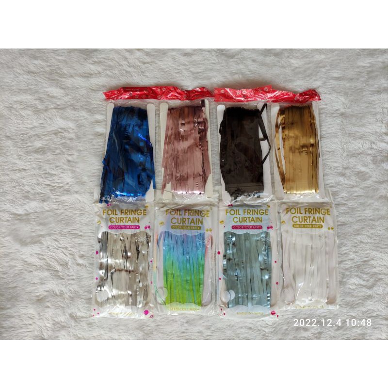 Tirai foil Doff / foil curtain glossy / Tirai foil rumbai / Backdrop foil