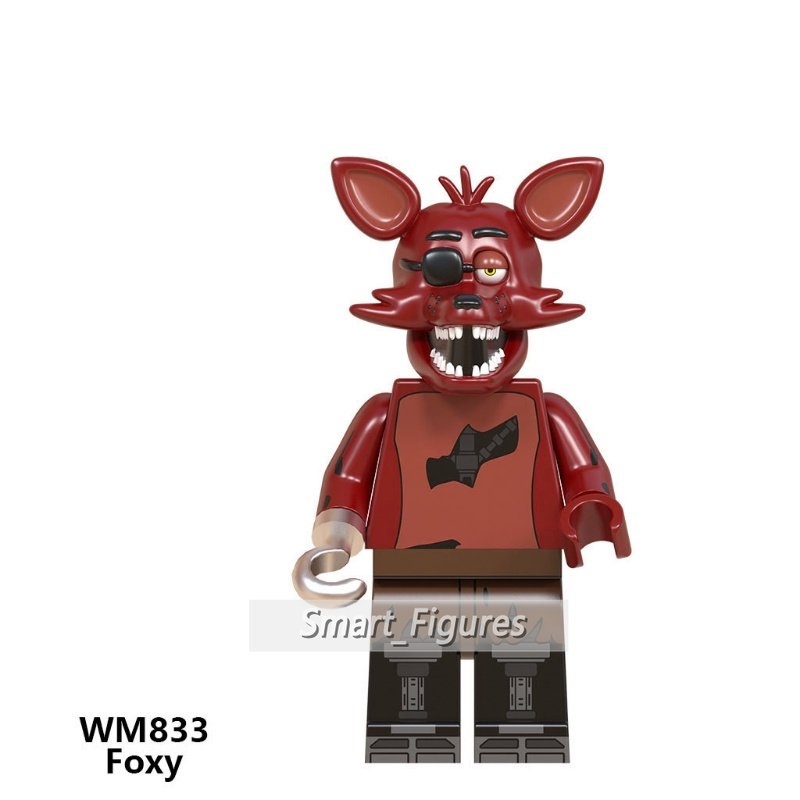 Chica Minifigures Mainan Hadiah Golden Freddy Freddy Foxy Spintraft Bonnie Lima Malam Di Angka Mini Freddy WM6074