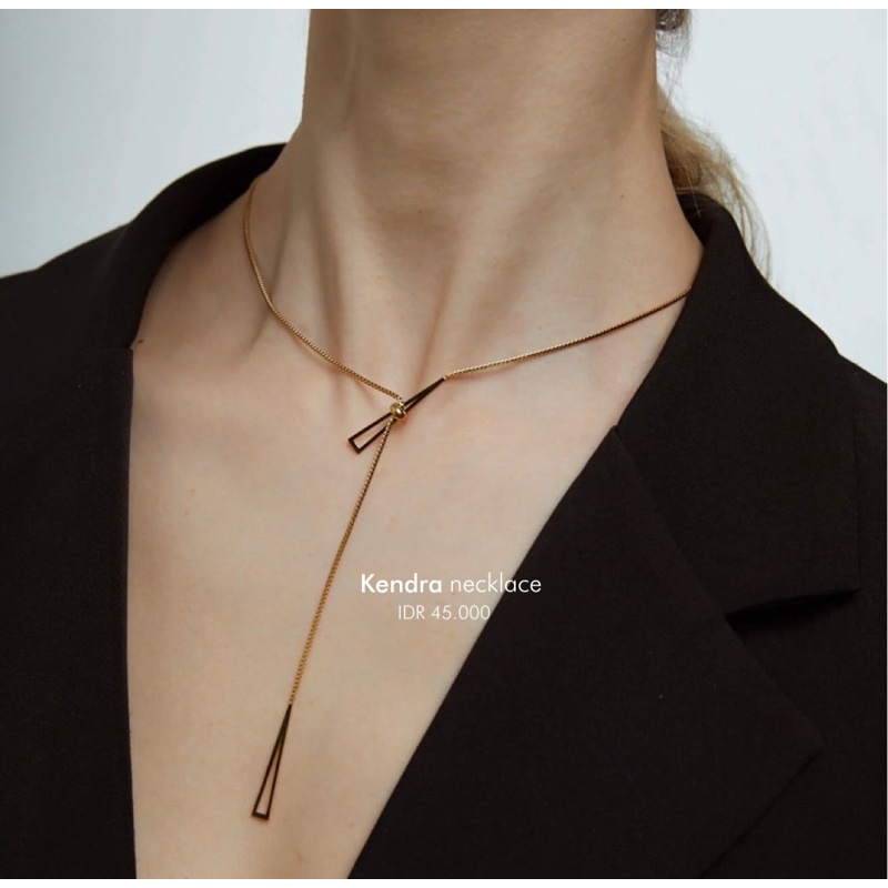 Ark.co - Kendra Necklace kalung adjustable slider minimalis