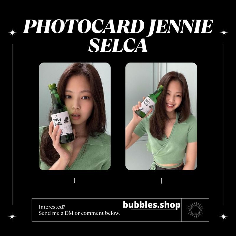 PHOTOCARD UNOFFICIAL JENNIE BLACKPINK SELCA