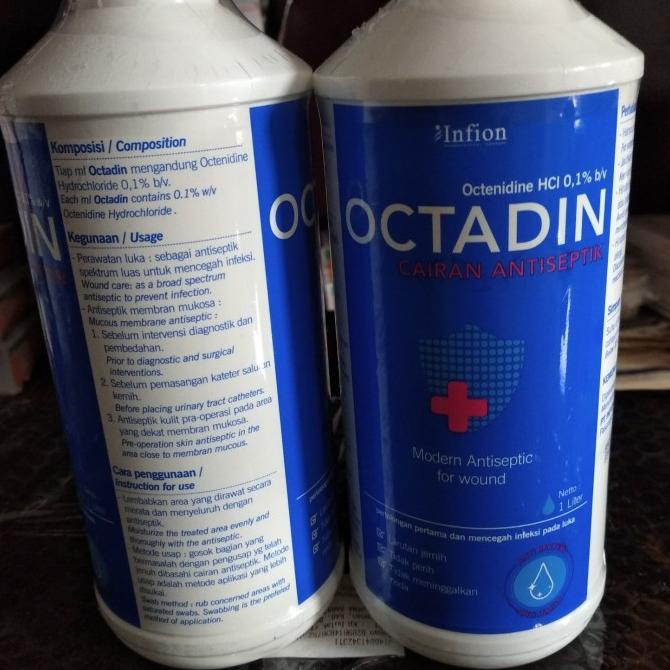 octadin antiseptik HCL 0.1%, antiseptik untuk luka 1 liter
