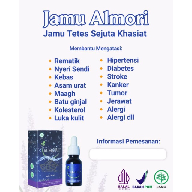 

Jamu Almori jamu tetes