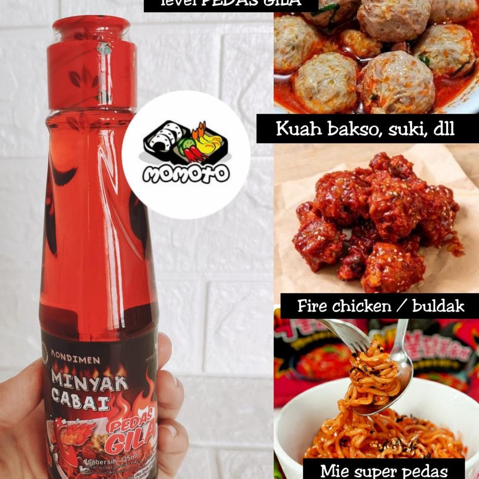 

⤴ Kondimen Minyak Cabai Spicy / Minyak Cabe Pedas / Chili Oil 135 ML ⇫