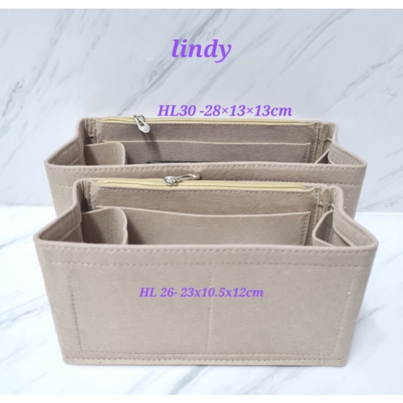 Bag organzer lindy / penyekat dalaman organizer tas inner inside bag lindy felt fabric ringan