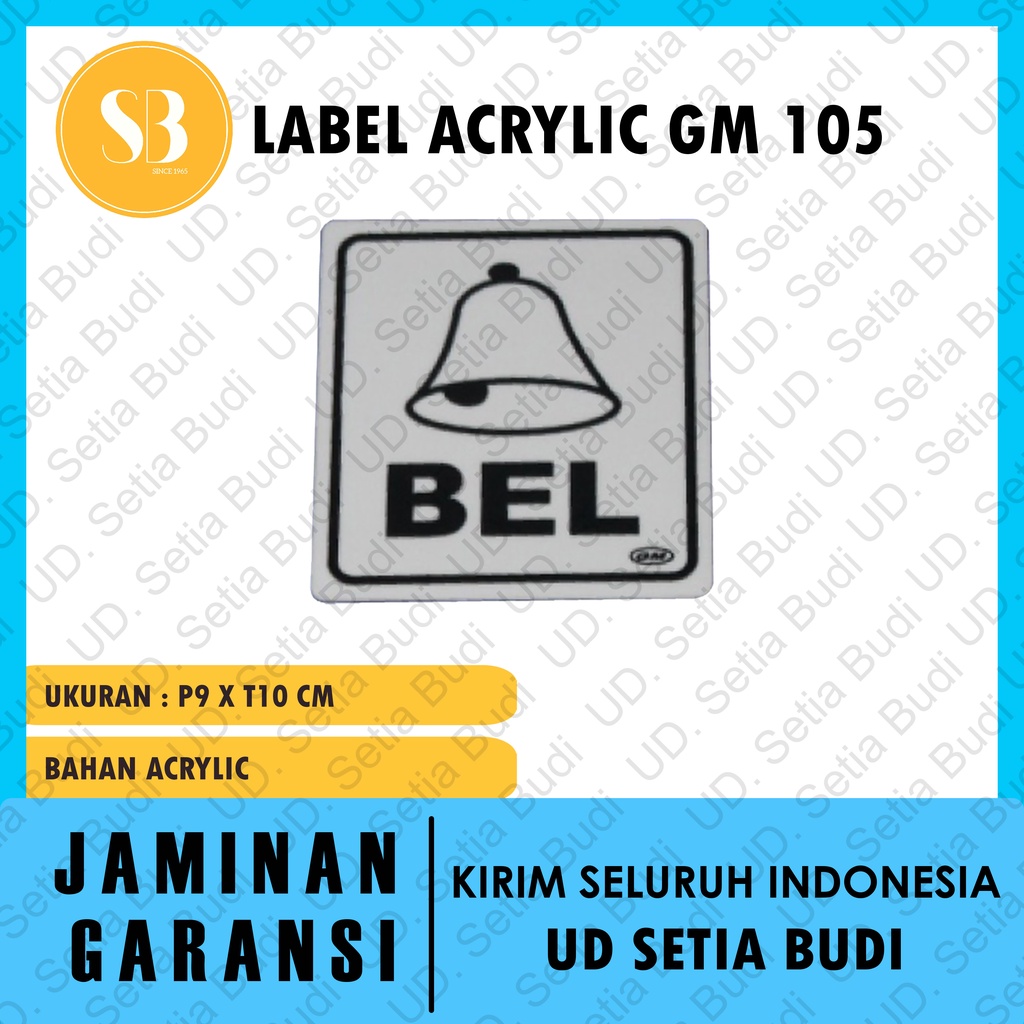 Label GM Kecil Bell LK 105s