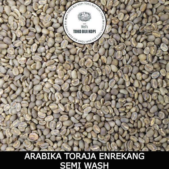 

GREEN BEAN KOPI MENTAH ARABIKA TORAJA ENREKANG SEMI WASH GRADE 1 - 1KG