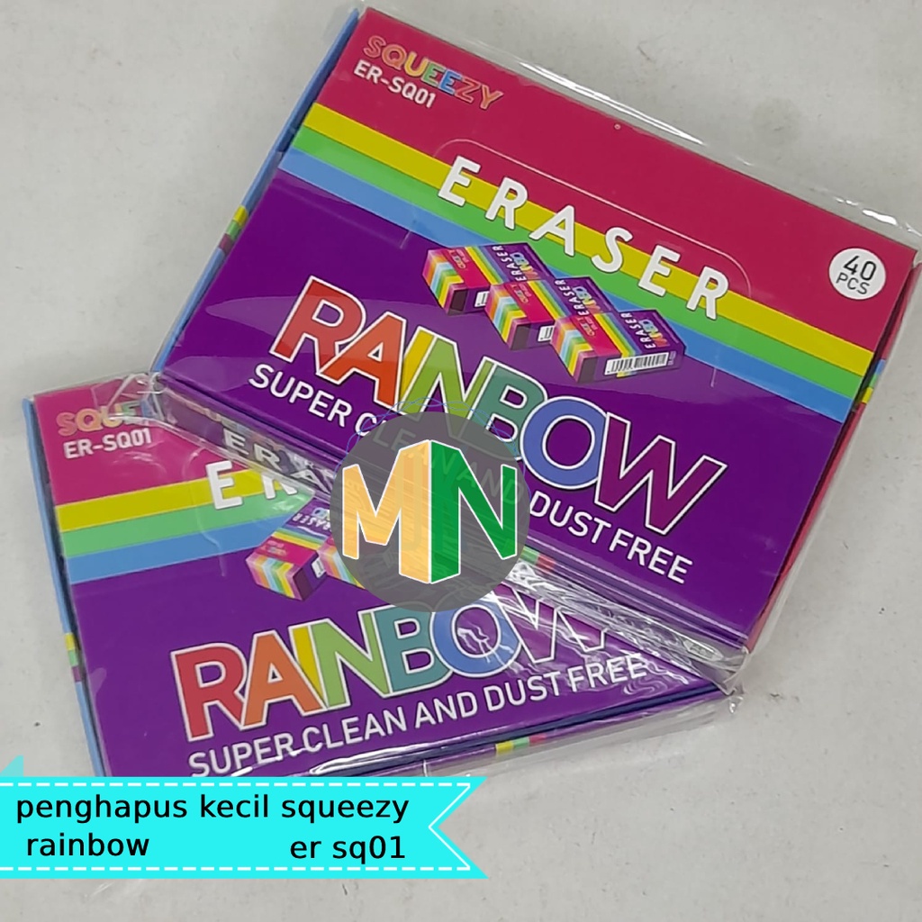 

penghapus kecil squeezy rainbow/penghapus warna warni er sq01