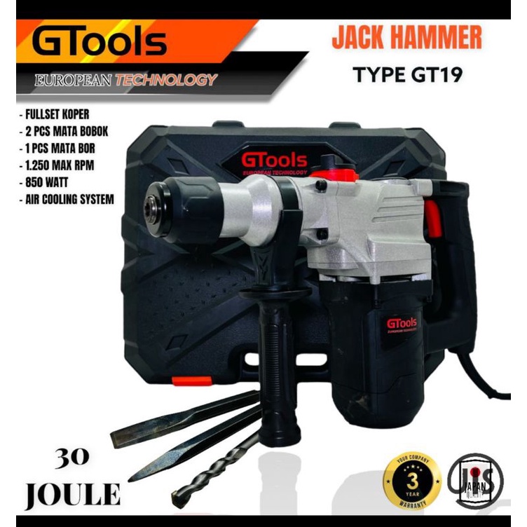 PROMO MURAH MERIAH Mesin bobok beton gtools Eropa GT19 hammer drill bor tembok Jack hamer