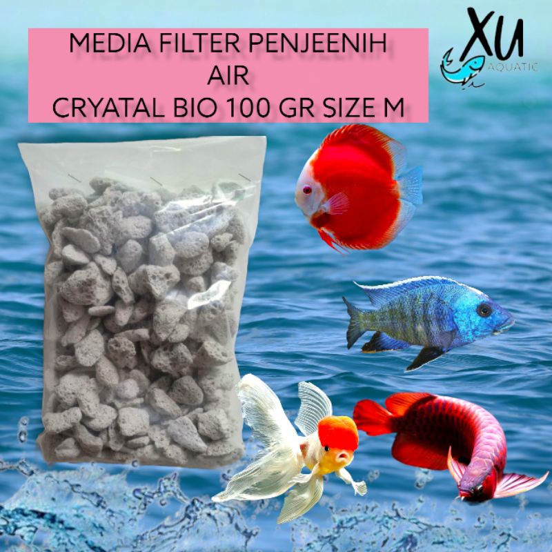 CRYATAL BIO 100 GRAM MEDIA FILTER JAPAN SUPER BIO MEDIA FILTER KOLAM AQUARIUM RUMAH BAKTERI