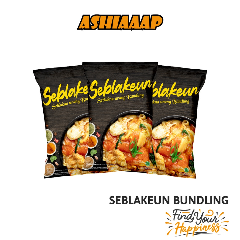 

3PCS Bundling Seblakeun Seblak Instant (80 gram) / Seblakna Urang Bandung