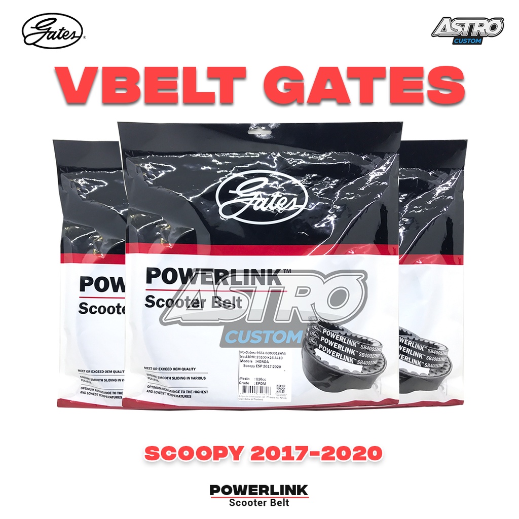 Vanbelt Racing Scoopy ESP 2017-2019 K16 Gates Powerlink Thailand VBelt