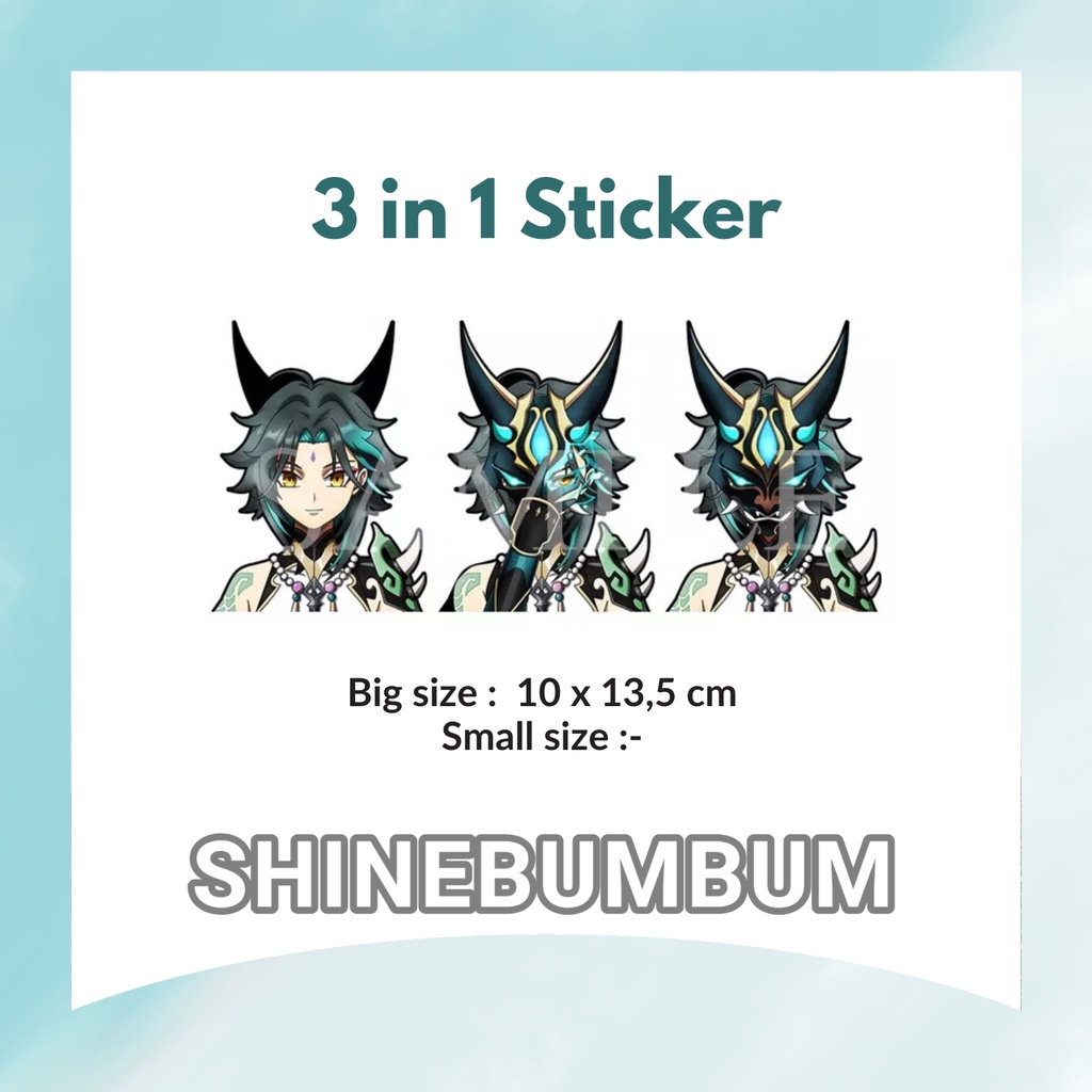 3D Sticker Lenticular Genshin Impact (Tahan Air)