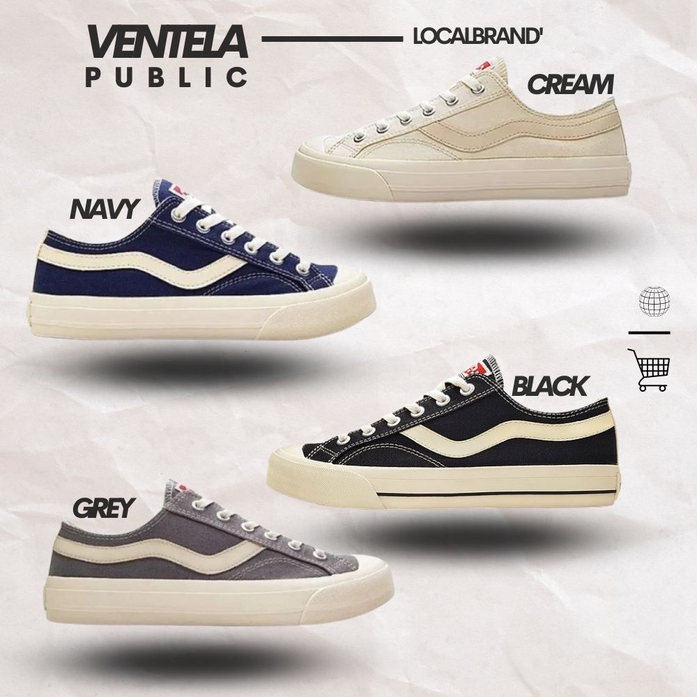 Sepatu Ventela Public Sepatu Sneakers Vantela 100% Original