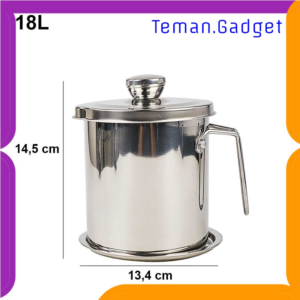 TG - DPR COOKKIT Panci Saringan Minyak Oil Strainer Stainless Steel - HP-OCS18L