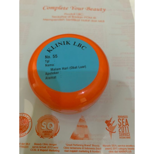 Cream Lbc Malam Pencerah no 55