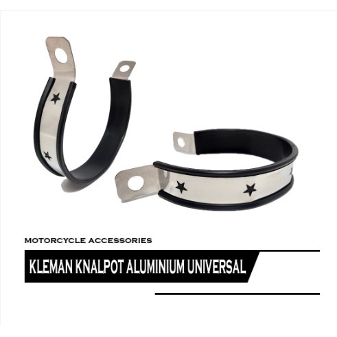 kleman knalpot bintang 3,5 inch variasi warna universal motor