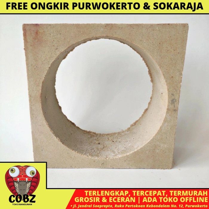 20 CM X 20 CM / NM 06 ROOSTER JALUSI LUBANG ANGIN BETON MOTIF PUTIH