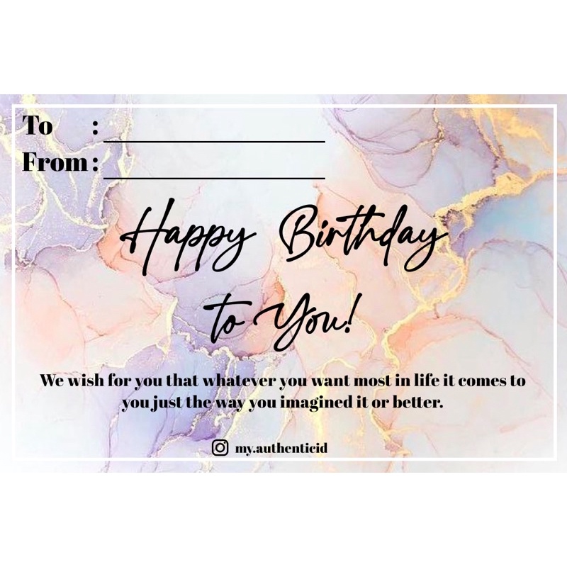 

EXTRA BIRTHDAY CARD MAI