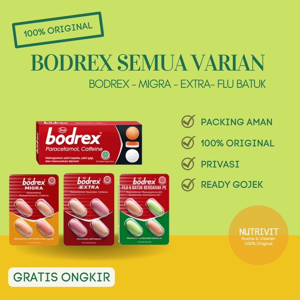 BODREX EXTRA / FLU &amp; BATUK / MIGRA