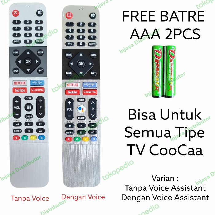 Remote Tv CooCaa Smart TV Android TV CUCI GUDANG