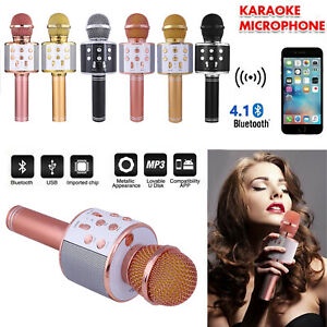 Mic wireless Wster 858 / microphone hifi speaker Ws-858 / mic bluetooth karauke / Speaker Mic Karoke