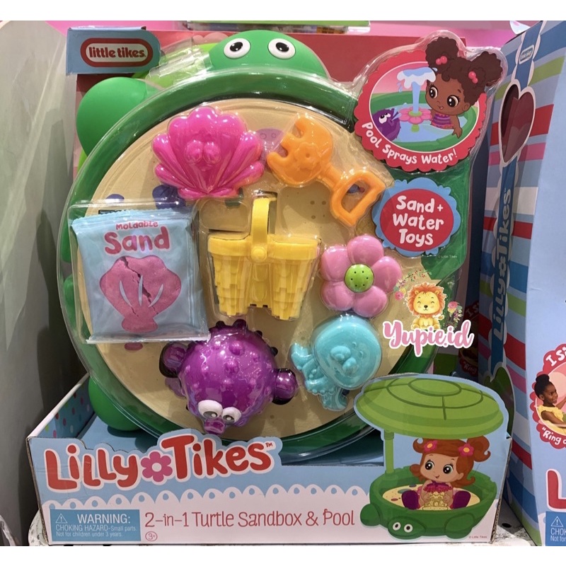 little tikes lily 2in1 sandbox and pool / mainan boneka