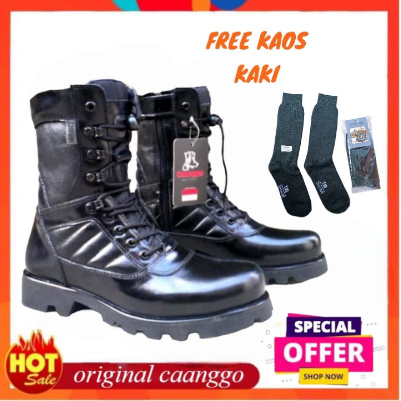 SEPATU pdl raider PUL kulit Asli Sepatu pdl jatah tni AU AL AD Sepatu TERBARU 2021 hitam 8inc
