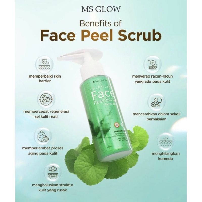 MS GLOW FACE PEEL SCRUB / PEEL SCRUB MS GLOW / MS GLOW