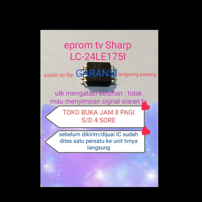 Brack Ic Eprom Memory Tv Led Sharp Lc-24Le175I Lc24Le175I
