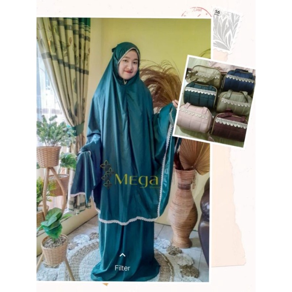 MUKENA TRAVELING TERKECIL - MUKENA WATERPROOF PARASUT PREMIUM