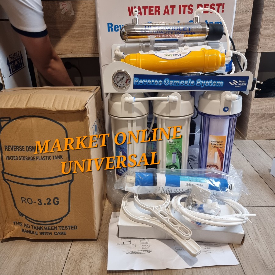 MESIN RO 100GPD 7STEP+UV / MESIN FILTER AIR MINUM 100 GPD