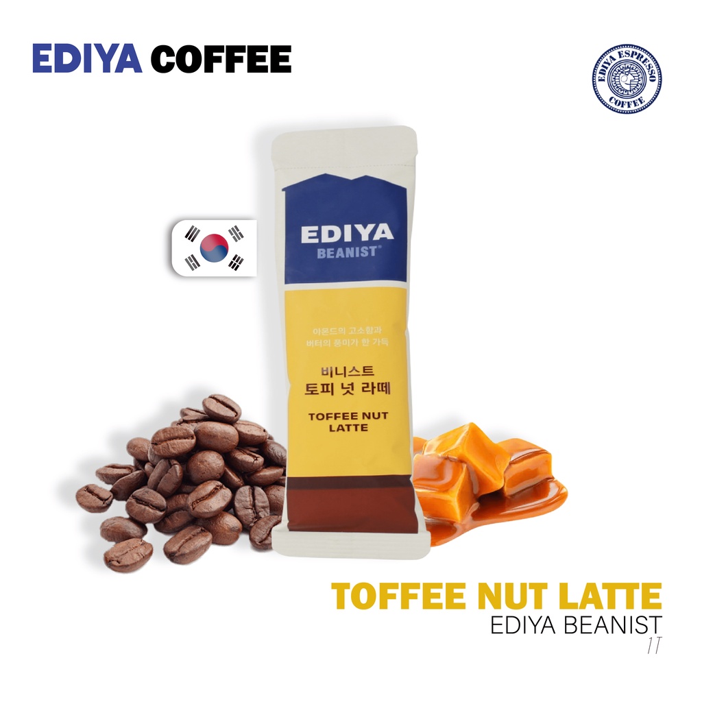 Jual EDIYA BEANIST Toffee Nut Latte 1pcs Kopi Kemasan Korea Kopi